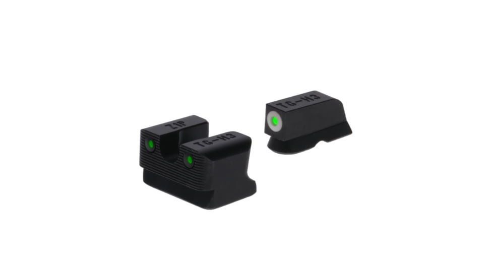 TruGlo Tritium Pro Handgun Sight Set for 1911 Novak 260/450, White Focus Lock Ring, TG-TG231N1W