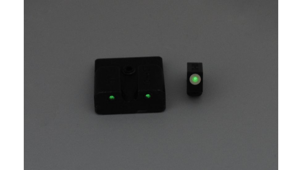 TruGlo Tritium Pro Handgun Sight Set for Taurus Millennium G2, Slim 709, 740, White Focus Lock Ring, TG-TG231T2W
