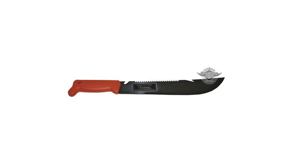 5Star Machete, 12in. Survival Black w/ Orange Handle 5745000