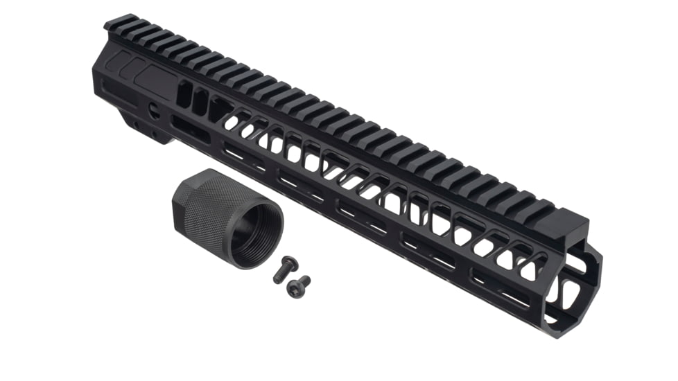 TRYBE Defense AR-15 M-LOK 12in Lightweight Handguard w/ Full Rail, Black, 12 Inch, HDG12FR-BL