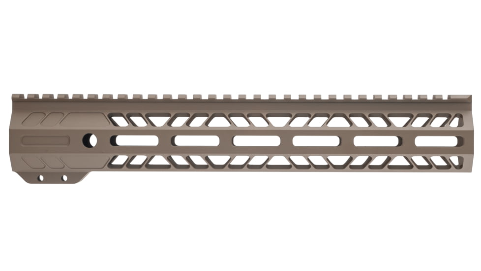 TRYBE Defense AR-15 M-LOK 12in Lightweight Handguard w/ Full Rail, Flat Dark Earth, 12 Inch, HDG12FR-FDE