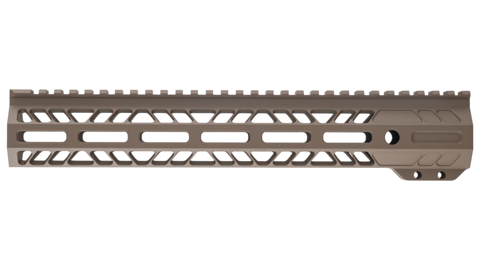 TRYBE Defense AR-15 M-LOK 12in Lightweight Handguard w/ Full Rail, Flat Dark Earth, 12 Inch, HDG12FR-FDE