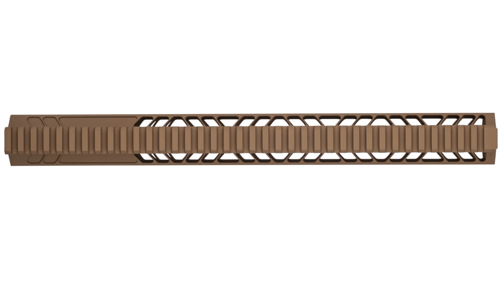 TRYBE Defense AR-15 M-LOK 15in Lightweight Handguard w/ Full Rail, Flat Dark Earth, 15 Inch, HDG15FR-FDE