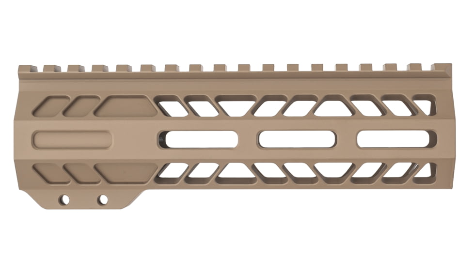 TRYBE Defense AR-15 M-LOK 7in Lightweight Handguard w/ Full Rail, Flat Dark Earth, 7 Inch, HDG7FR-FDE