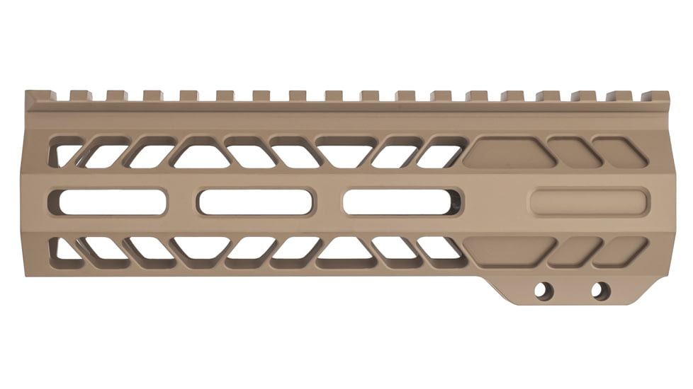 TRYBE Defense AR-15 M-LOK 7in Lightweight Handguard w/ Full Rail, Flat Dark Earth, 7 Inch, HDG7FR-FDE