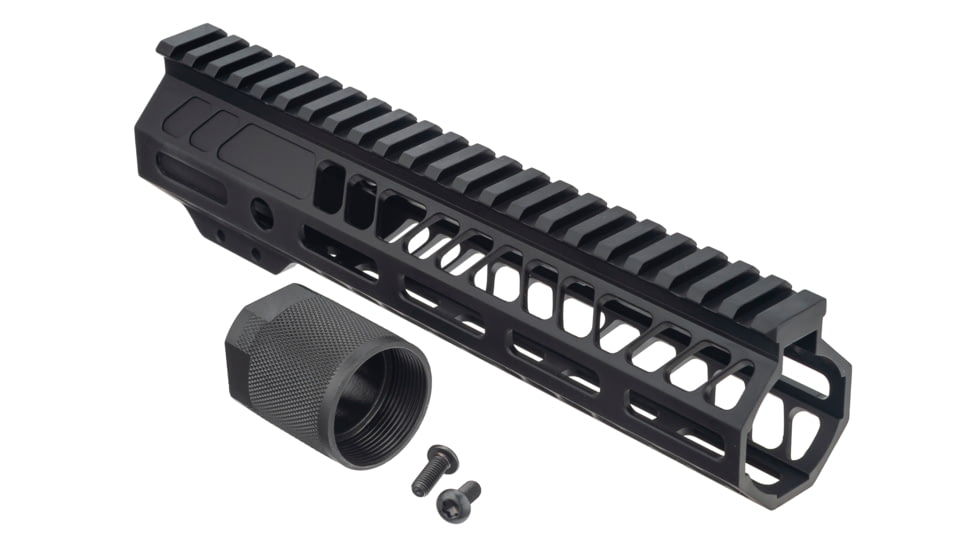 TRYBE Defense AR-15 M-LOK 9in Lightweight Handguard w/ Full Rail, Black, 9 Inch, HDG9FR-BL