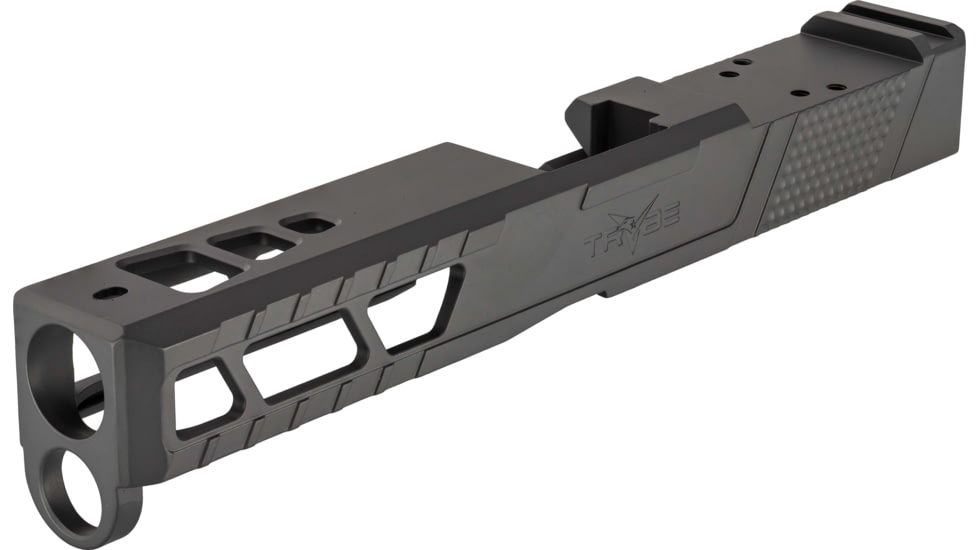 TRYBE Defense Glock 17 9mm Pistol Slide - Version 2, Gen 5, RMR Cut, Sniper Gray, SLDG17G5RMRV2-SG