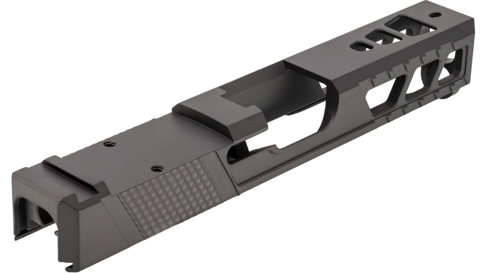 TRYBE Defense Glock 19 9mm Pistol Slide - Version 2, Gen 3, RMR Cut, Sniper Gray, No Base Plate Included, SLDG19G3RMRV2-SG