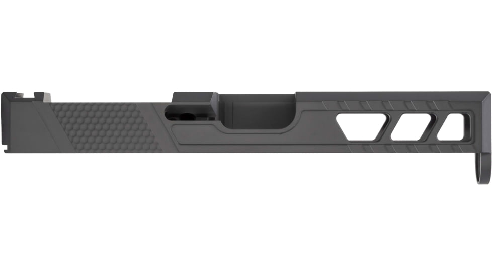 TRYBE Defense Glock 19 9mm Pistol Slide - Version 2, Gen 4, RMR Cut, Sniper Gray, No Base Plate Included, SLDG19G4RMRV2-SG