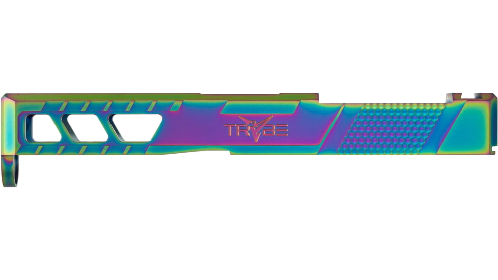 TRYBE Defense Glock 19 Pistol Slide - Version 2, Gen 5, Viper Cut, Chameleon, SLDG19G5VPRV2-CML
