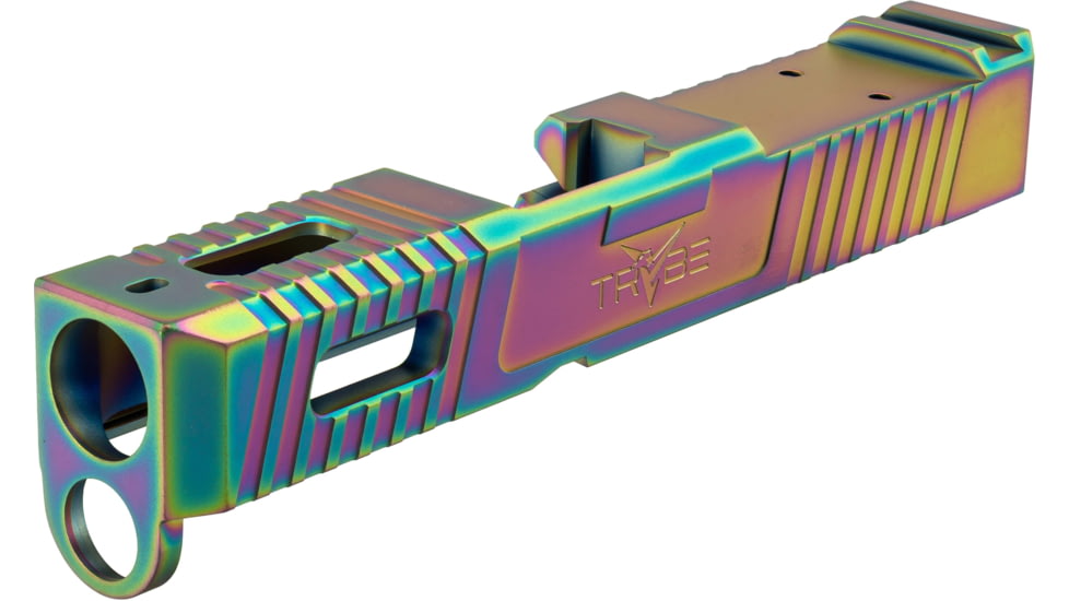 TRYBE Defense Glock 26 9mm Pistol Slide, Glock 26, Gen 3/4, DeltaPoint Pro Cut, Version 1, Cerakote, Chameleon, SLDG26G34DP-CML