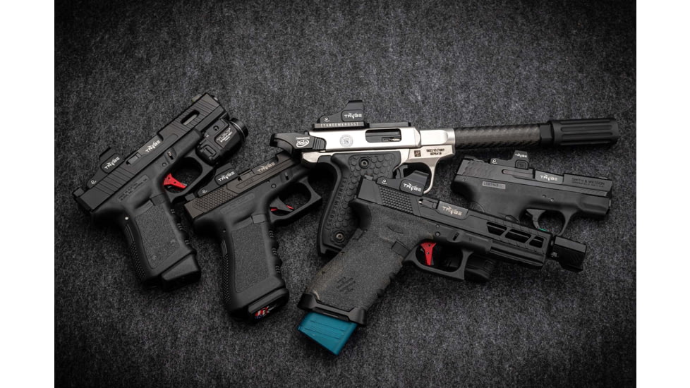 TRYBE Defense High Glow Fiber Optic Night Sights for Glock