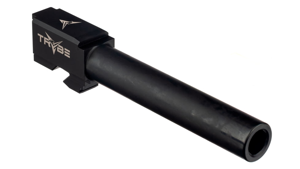 TRYBE Defense Match Grade Non Threaded Pistol Barrel, 9mm Luger, Glock 17, Nitride Black, PBG17-BN