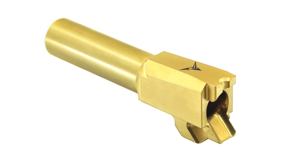 TRYBE Defense Match Grade Non Threaded Pistol Barrel, S&amp;W M&amp;P Shield, Gold TIN, PBSWSH-TIN