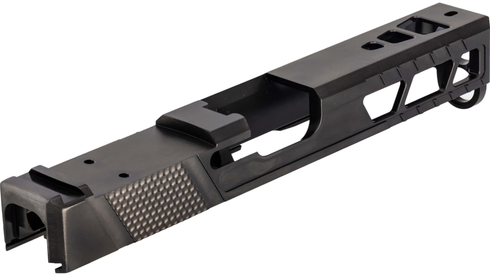 TRYBE Defense Pistol Slide, Glock 17, Gen 4, DeltaPoint Pro Cut, Version 2, Black Cerakote, No Base Plate Included, SLDG17G4DPV2-BN