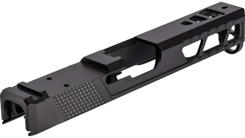 TRYBE Defense Pistol Slide, Glock 17, Gen 4, Viper Cut, Version 2, Black Cerakote, No Base Plate Included, SLDG17G4VPRV2-BN