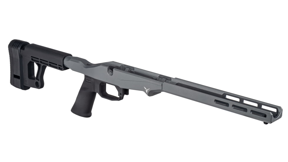 TRYBE Defense R.O.C.S. Rapid Offense Chassis System, Ruger American Rifle Short Action, Gray, TRBCHASRUGSA-GR