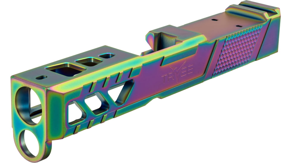 TRYBE Defense Glock 26 Pistol Slide - Version 2, Gen 3/4, DeltaPoint Pro Cut, Chameleon, SLDG26G34DPV2-CML