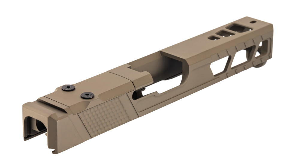 TRYBE Defense Pistol Slide, Glock 17, Gen 3, DeltaPoint Pro Cut, Version 2, FDE Cerakote, SLDG17G3DPV2-FDE