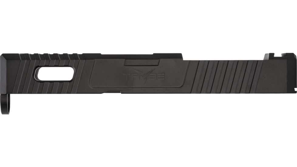TRYBE Defense TRYBE Defense Pistol Slide, Glock 26, Gen 3/4, Venom Cut, Version 1, Black Cerakote, Base Plate Not Included, SLDG26G34VNM-BN