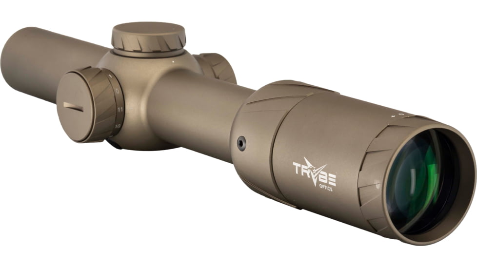 TRYBE Optics SLED LPVO 1-8x24mm Rifle Scope, 30mm Tube, SFP, BDC Reticle, Flat Dark Earth, TRORS1-8x24-FDE