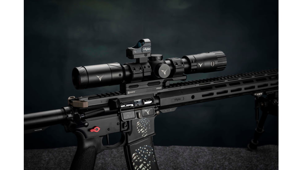 TRYBE Optics 1x24-17mm Mini Advanced Ruggedized Optic Red Dot Sight, Black, MINIRS
