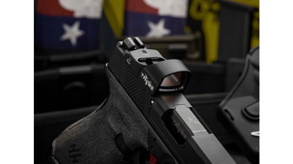 TRYBE Optics 1x24-17mm Mini Advanced Ruggedized Optic Red Dot Sight, Black, MINIRS