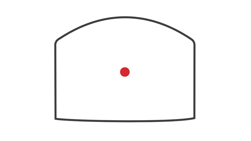 TRYBE Optics 1x24-17mm Mini Advanced Ruggedized Optic Red Dot Sight, Black, MINIRS