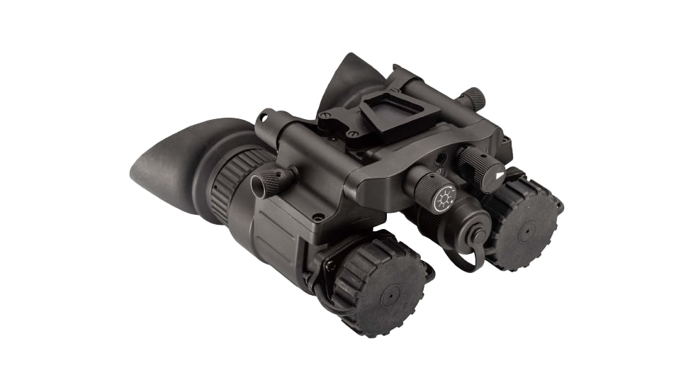 TRYBE Optics NVG-50 Dual 1x19mm White Phosphor Tube Night Vision Goggle, Gen 3, Min 1600+ FOM, 64-72 lp/mm, Black, TRYBENVG50W
