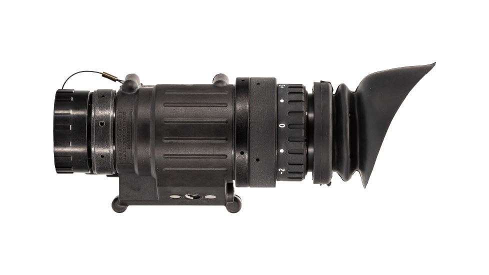 TRYBE Optics PVS-14 1x Night Vision Monocular, Gen 3, White Phosphor, Min 1600 FOM, 64-81 lp/mm, High Performance, Black, TRYBEPVS14WHR