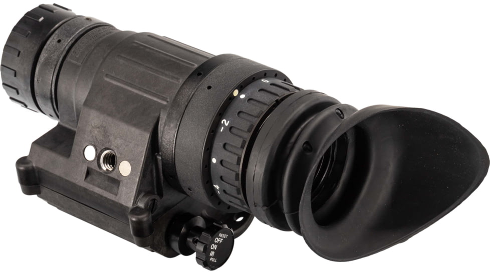 TRYBE Optics PVS-14 Night Vision Monocular, GEN 3, White Phosphor, Min 1600 FOM, 64-72 lp/mm, Regular, Black, TRYBEPVS14WR