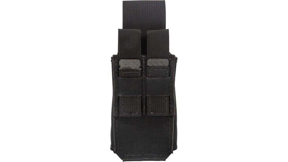 TRYBE Tactical Covered Single Rifle Magazine Pouch, Black, 22HRC0BK