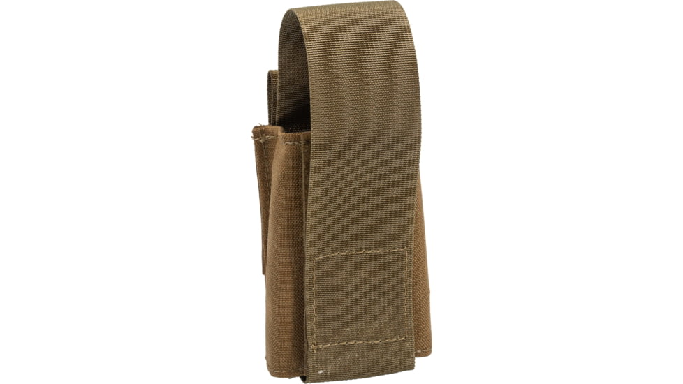 TRYBE Tactical Covered Single Rifle Magazine Pouch, Coyote Tan, 22HRC0CB
