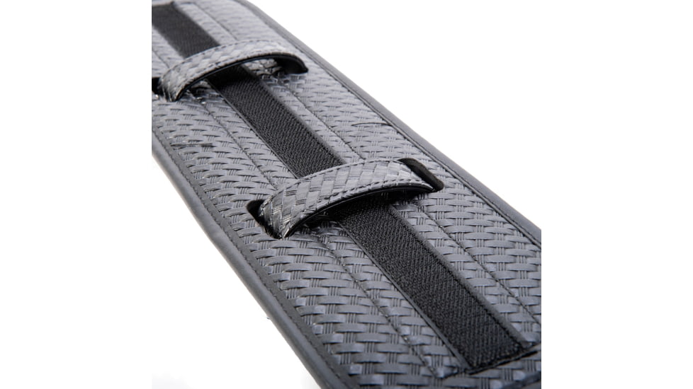 TUFF Products Double Layered Tri-Laminate Back Support, 2 Extended Black Basketweave Keepers, All Duty Belts 7973-BWA