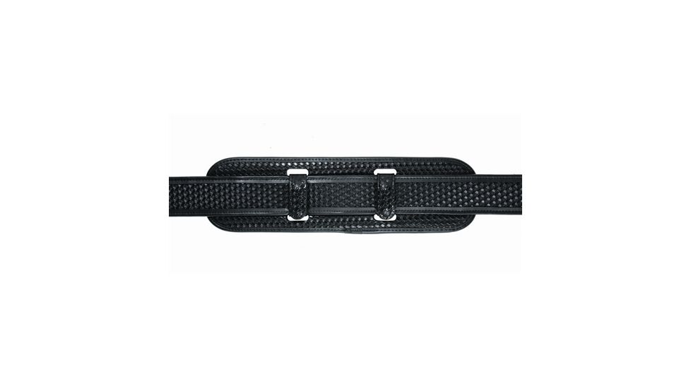 TUFF Products Double Layered Tri-Laminate Back Support, 2 Extended Black Basketweave Keepers, All Duty Belts 7973-BWA