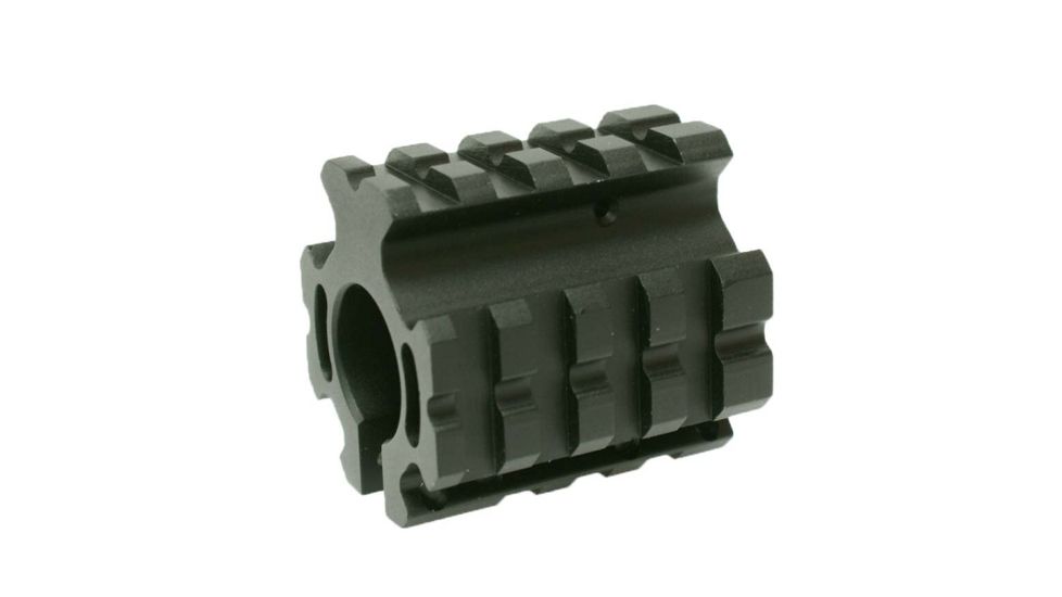 Tuff Zone AR-15 Low Profile Gas Block, Hard Andonized, Black, TZ-MSMLQGB