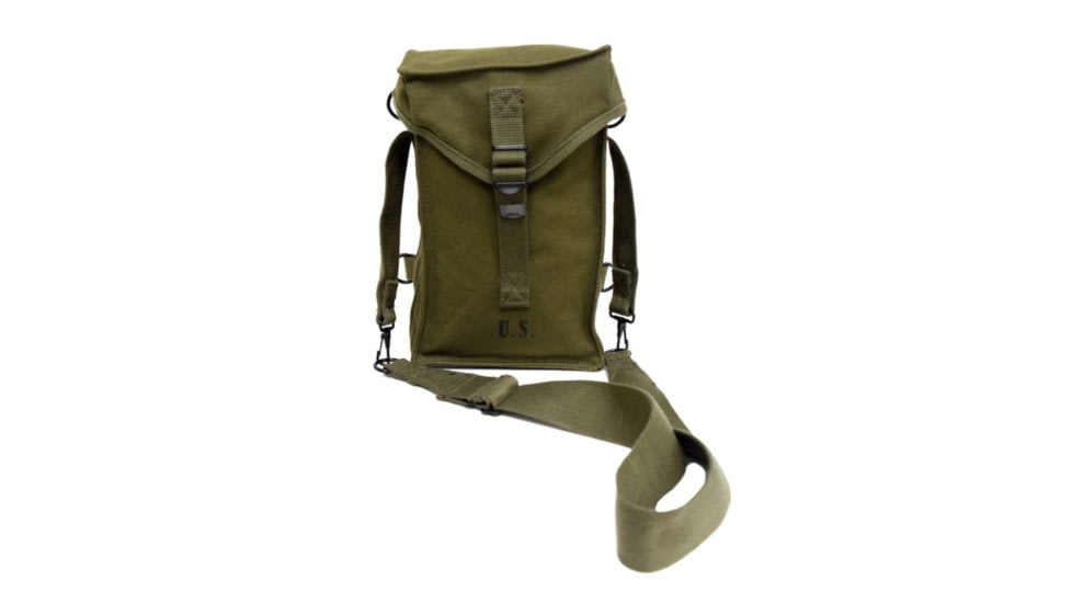 U.S. Spec Canvas M1 Ammunition Carrying Bag, OD Green, RODM1AMMOOP