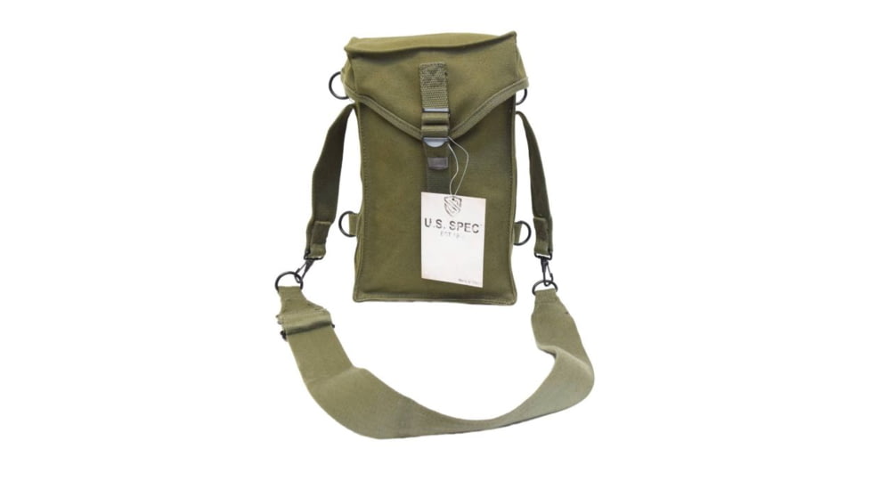 U.S. Spec Canvas M1 Ammunition Carrying Bag, OD Green, RODM1AMMOOP