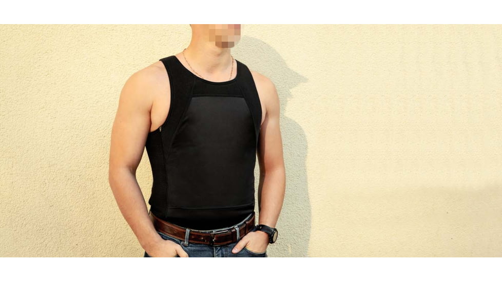 UARM CAS Covert Armored Bulletproof Singlet,Type IIA Threat Level, Black, S, CASSB-SACASS2A