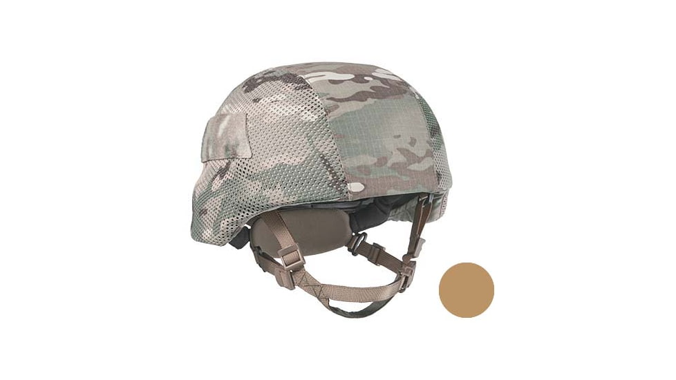 UARM LCBH Low Cut Ballistic Helmet, Type IIIA Threat Level, Coyote, M, LCBHMC