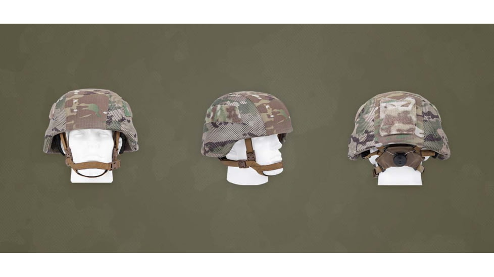 UARM LCBH Low Cut Ballistic Helmet, Type IIIA Threat Level, Ranger Green, M, LCBHMR
