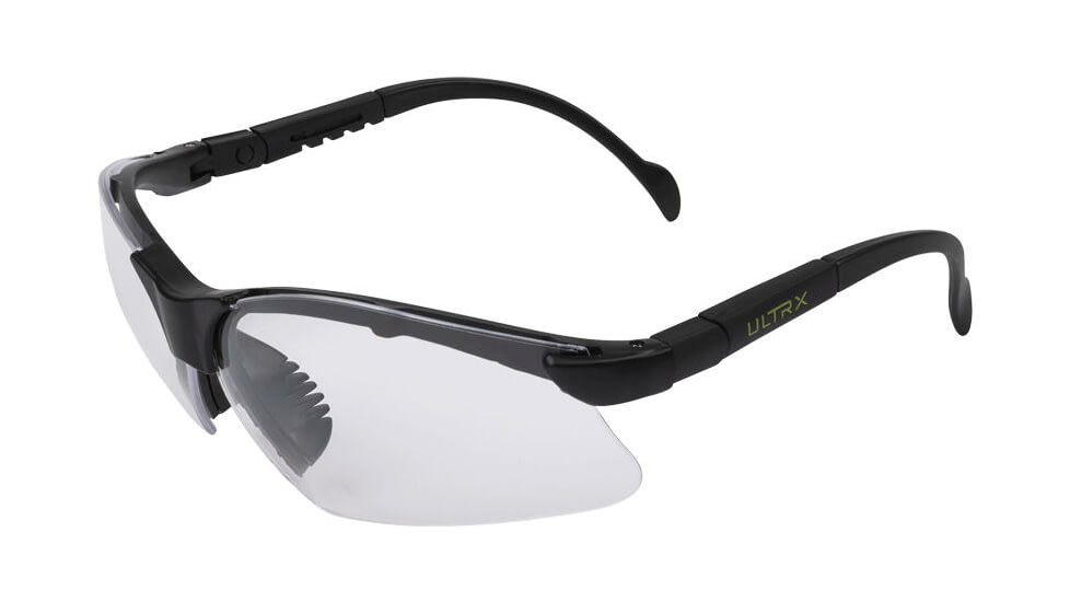 Allen ULTRX Verse Safety Glasses, Black Frame, Clear Lens, 4182