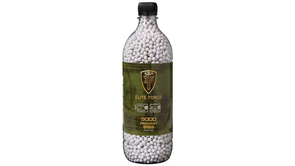 EliteForce Airsoft Ammo,.20g,6mm cal,5000 Count 62694