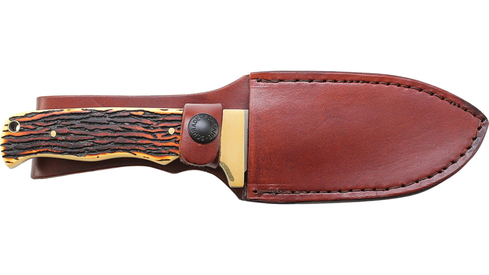 Uncle Henry 185UH Elk Next Gen Fixed Gut Hook Blade Knife, 4.3in, 7Cr17Mov Stainless Steel Blade, Staglon Handle, 1116410