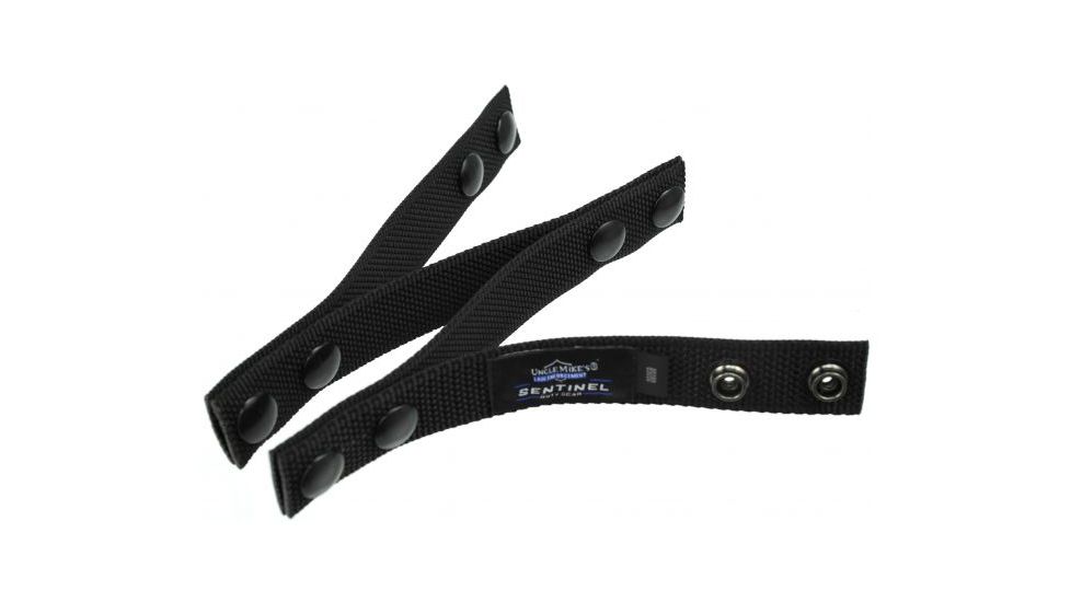 Uncle Mike's Law Enforcement Sentinel Black Nylon Web Duty Belt Keepers Set 89080