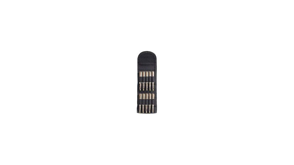 Uncle Mike's Hunting &amp; Shooting Accessories - KODRA Folding Rifle Cartridge Carrier - 10 Loop, Black 8845-1