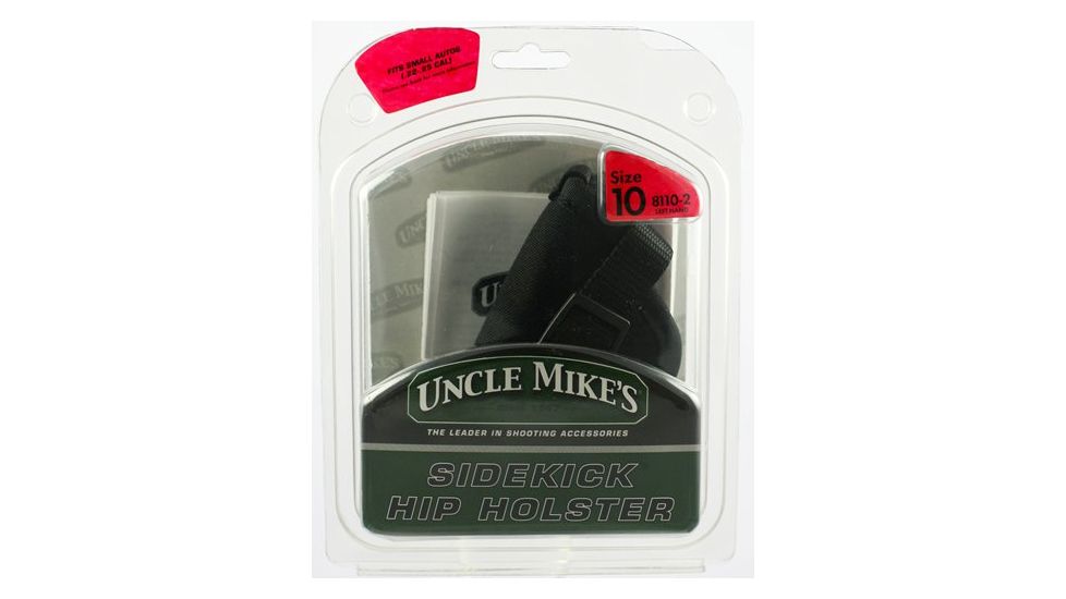 Uncle Mike's Small autos .22-.25 cal. Black Hip Holster, Cordura nylon, Left Hand, 81102