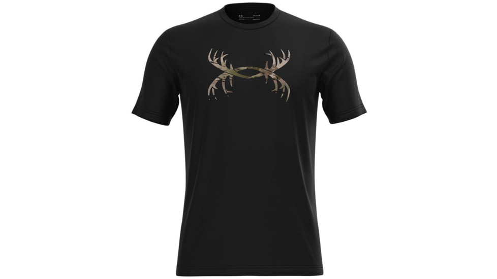 Under Armour Antler Logo T-Shirt - Men's, Black, 2XL, 13660170012X