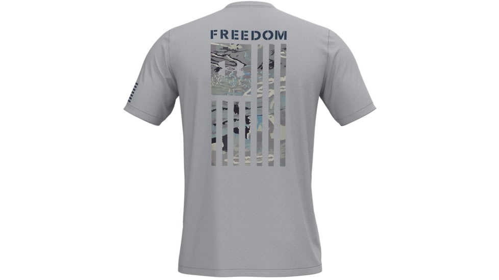 Under Armour New Freedom Flag Camo T-Shirt - Mens, Halo Gray, Extra Large, 1370816014XL