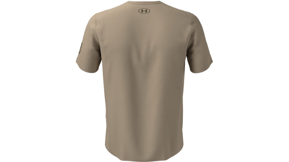 Under Armour New Freedom Logo T-Shirt - Mens, Desert Sand, Small, 1370811290SM